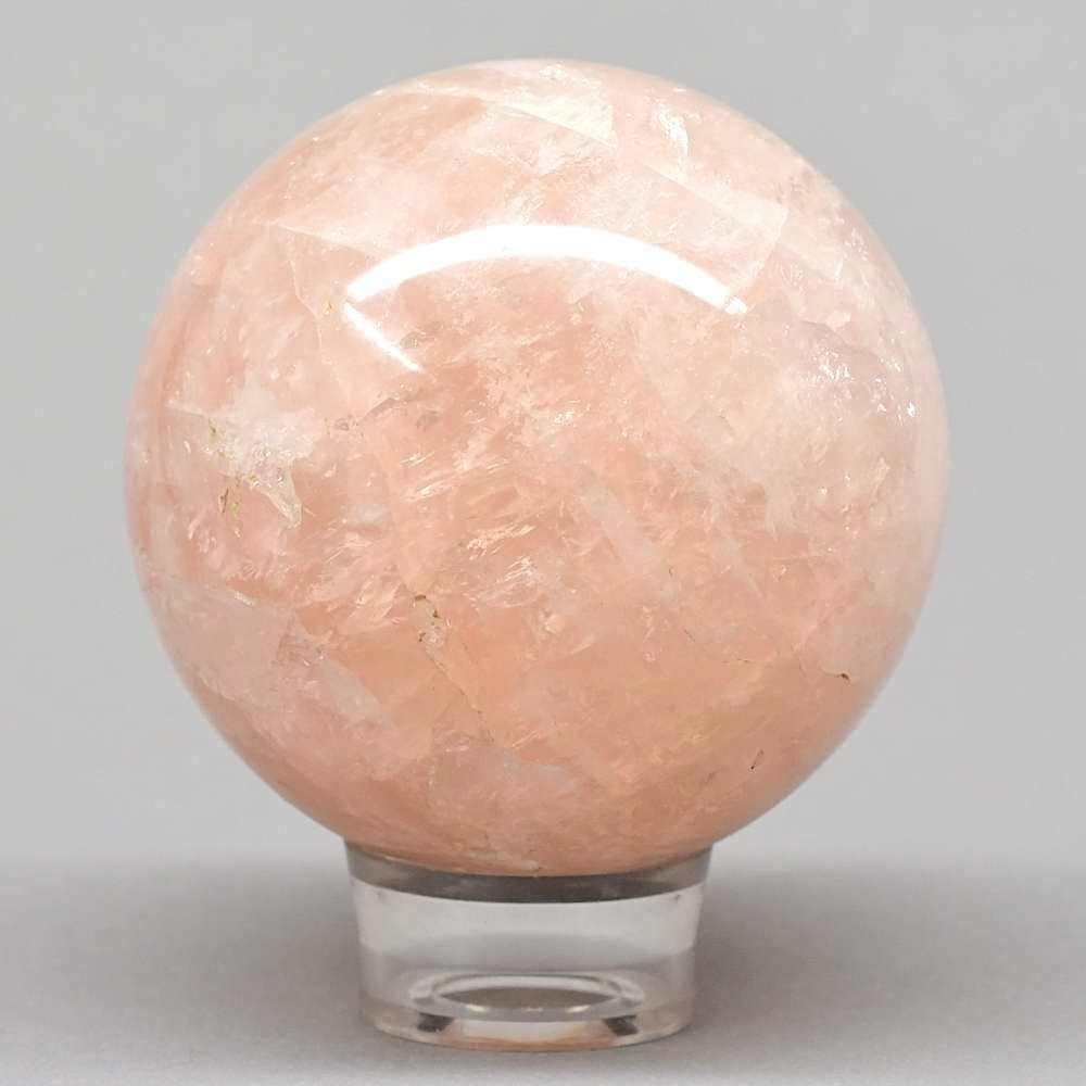 Herrliche handgeschliffene Rosenquarz Kugel Ø 7 cm