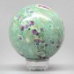 Edelstein Kugel Rubin-Fuchsit ca. 7,4 cm Durchmesser